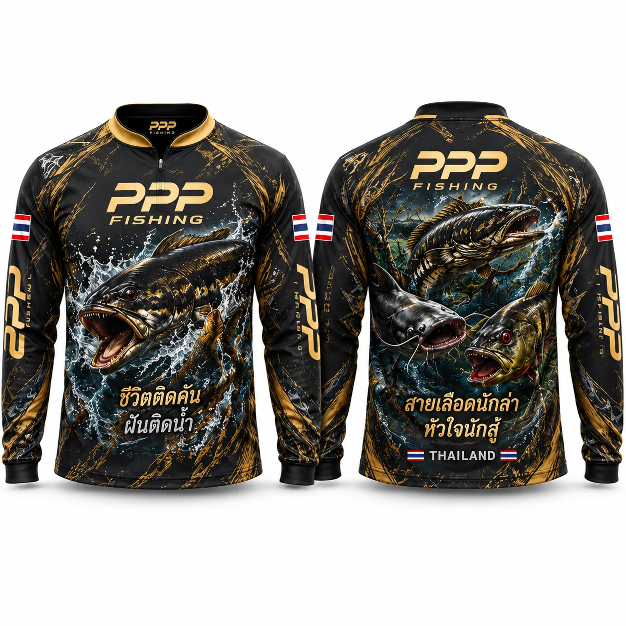 เสื้อตกปลาแขนยาว · Thai Legend Fishing · ไมโครไฟเบอร์