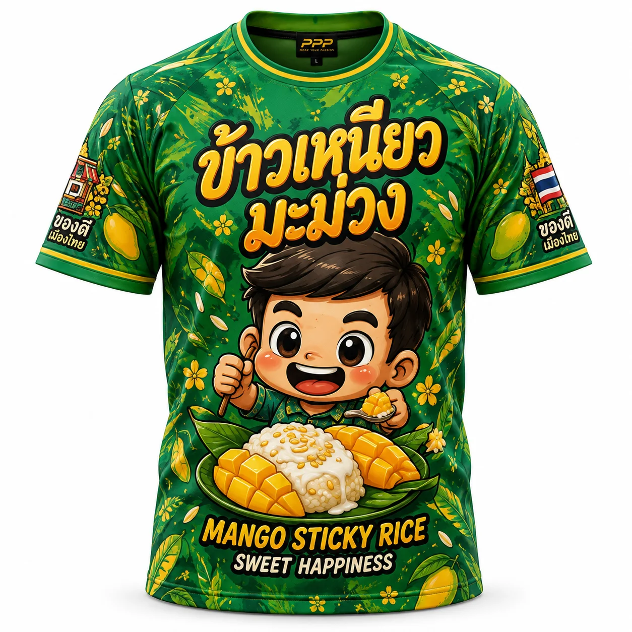 ข้าวเหนียวมะม่วง · Mango Sticky Rice · ไมโครไฟเบอร์