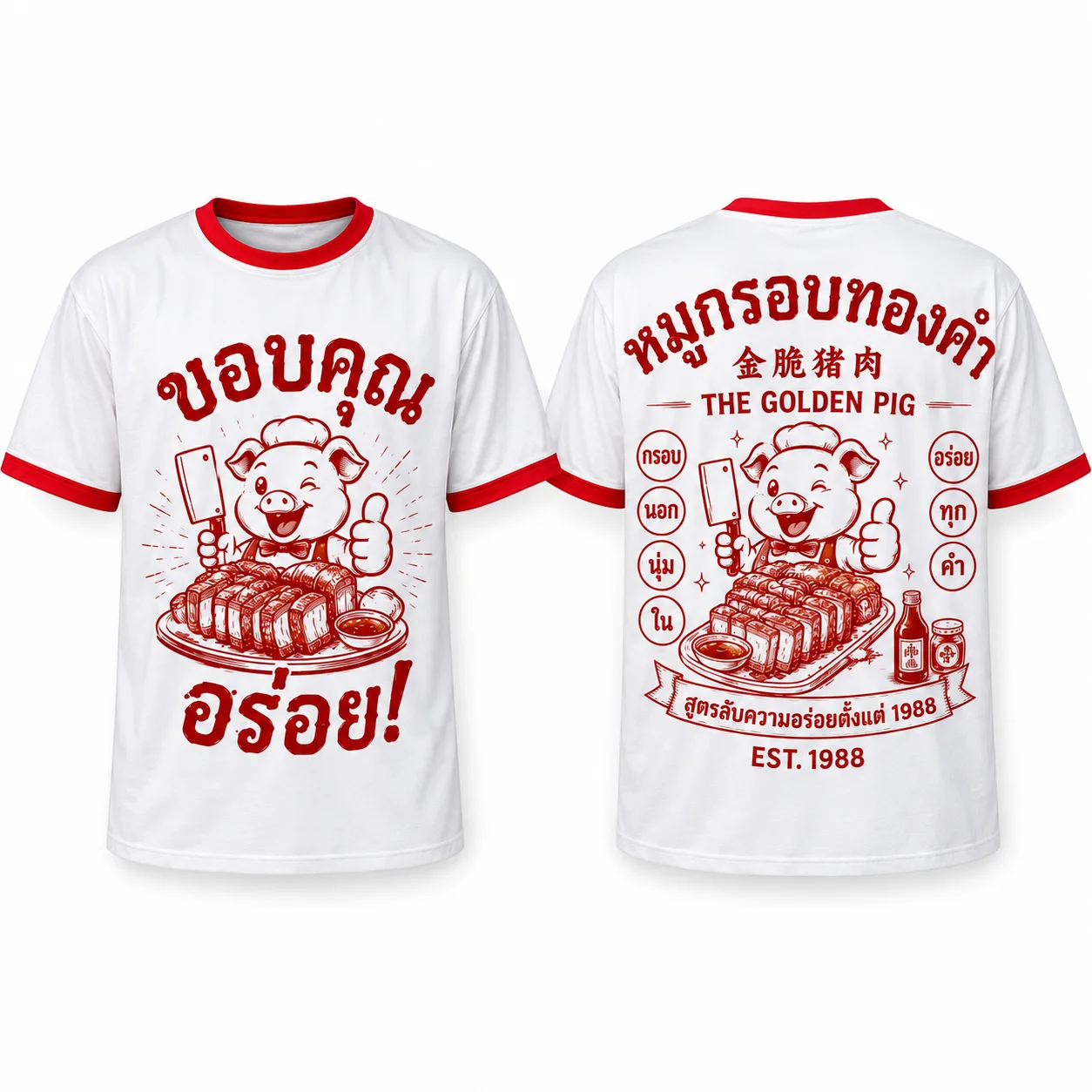 หมูกรอบ Golden Pig · ไมโครไฟเบอร์