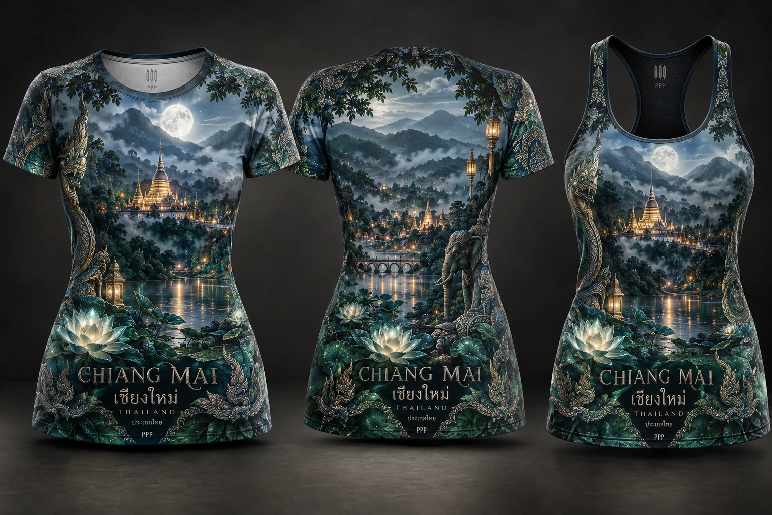 Chiang Mai Mist & Moon · Women’s T-Shirt
